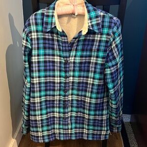 L.L. Bean Kid’s Multicolor Plaid Button Down Shirt